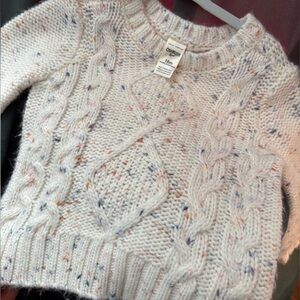 OshKosh B'gosh Speckled Cable Knit Sweater - Cream 18 Month
